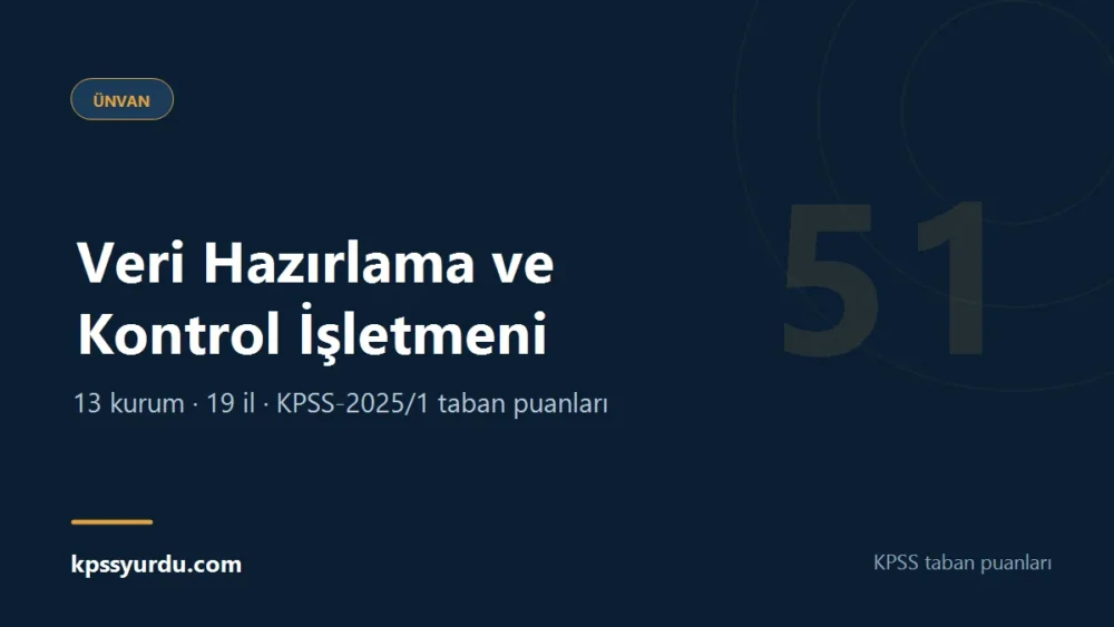 Veri Hazırlama ve Kontrol İşletmeni KPSS taban puanları sayfasının kapak görseli